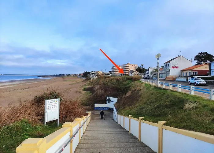 Ideal En Amoureux, Vue Mer Et Jardin ! Appartement Lumineux A Tharon-Plage